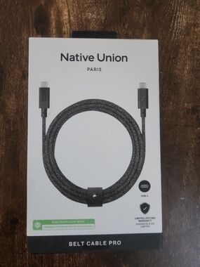 Native Union Belt Cable Pro USB-C Cable — Black
